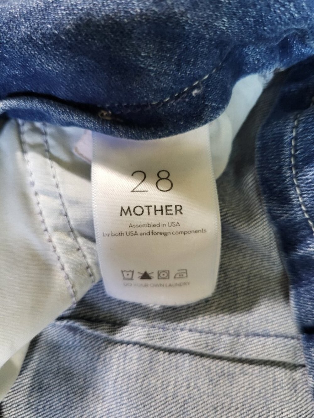 Mother The Cinch Greaser Ankle Jeans in Sorry I'm Staring Wide Leg Boho Coastal - Picture 6 of 14